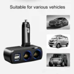 SHUNWEI SD-1918 80W 3.1A Car 2 in 1 Dual USB Charger - Image 7