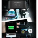 SHUNWEI SD-1925 120W 3A Car 2 in 1 Dual USB Charger 90 Degree Free Rotation Cigarette Lighter - Image 10