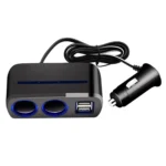 SHUNWEI SD-1928A 80W 3A Car 2 in 1 Dual USB Charger Cigarette Lighter - Image 2