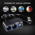 SHUNWEI SD-1928A 80W 3A Car 2 in 1 Dual USB Charger Cigarette Lighter - Image 6