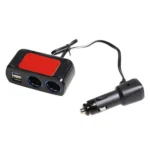 SHUNWEI SD-1928C 80W 3.1A Car 2 in 1 Dual USB Charger Cigarette Lighter with Voltage Detection - Image 3