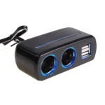 SHUNWEI SD-1928C 80W 3.1A Car 2 in 1 Dual USB Charger Cigarette Lighter with Voltage Detection - Image 4
