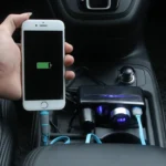 SHUNWEI SD-1938 120W 3A Car 3 in 1 Dual USB Charger Cigarette Lighter with Atmosphere Light - Image 7