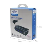 SHUNWEI SD-1939D 120W QC3.0 Car 3 in 1 Dual USB Charger Cigarette Lighter - Image 9
