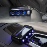 SHUNWEI SD-1939D 120W QC3.0 Car 3 in 1 Dual USB Charger Cigarette Lighter - Image 10
