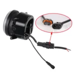 2 PCS DC12V-30V / 30W / 3A / 1440LM 12LEDs  4 inch Car LED Colorful Fog Light, Style: White Background - Image 5
