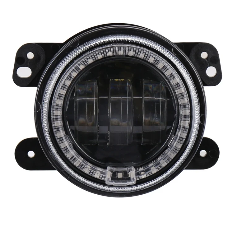 CRP3594_B1.webp 2 PCS DC12V-30V / 30W / 3A / 1440LM 12LEDs  4 inch Car LED Colorful Fog Light, Style: Black Background - Image 2