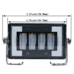 4.76 inch 24W DC 12-24V 1800LM IP67 Car Work Lights / Front Bumper Lights / Roof Lights, with Holder - Image 3