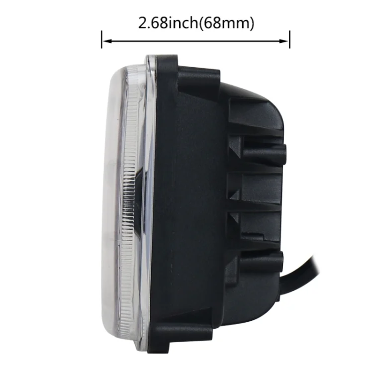 CRP3597_2.webp 5 inch 30W DC 10-30V 7200LM IP67 Car LED Turn Signal / Headlight, with Angel Eyes - Image 3