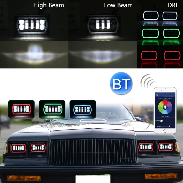 CRP3597_5.webp 5 inch 30W DC 10-30V 7200LM IP67 Car LED Turn Signal / Headlight, with Angel Eyes - Image 6