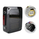 1 Pair 15W DC 12V IP67 4 in 1 Car LED Tail Lights / Driving Lights / Brake Lights/Turn Reverse, US Version - Image 3