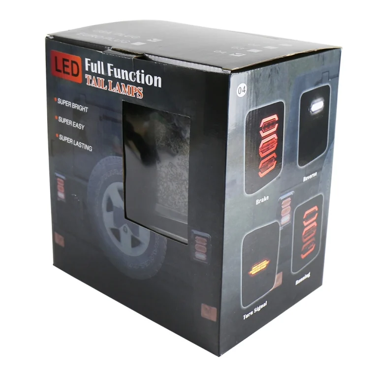 CRP3605_4.webp 1 Pair 15W DC 12V IP67 4 in 1 Car LED Tail Lights / Driving Lights / Brake Lights/Turn Reverse, US Version - Image 5