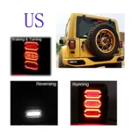 1 Pair 15W DC 12V IP67 4 in 1 Car LED Tail Lights / Driving Lights / Brake Lights/Turn Reverse, US Version - Image 6