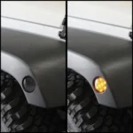 2 PCS 8W DC 12V Car SUV Refit LEDWheel Eyebrow Turn Signal for Jeep Wrangler JK 07-17, Specification: Butt Assembly Without Aperture - Image 7