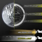 Motorcycle Crystal 5.75 inch LED Headlight Modification Accessories - Image 4