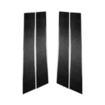 4 PCS Car Carbon Fiber B Pillar Decorative Sticker for Infiniti FX 2009-2013/QX70 2014-, Left and Right Drive Universal