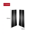 4 PCS Car Carbon Fiber B Pillar Decorative Sticker for Infiniti FX 2009-2013/QX70 2014-, Left and Right Drive Universal - Image 2