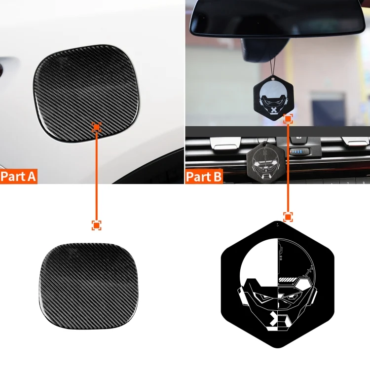 CRP3717_5.webp Car Carbon Fiber Fuel Tank Cover Decorative Sticker for Infiniti FX 2009-2013/QX70 2014-, Left and Right Drive Universal - Image 6