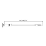 Car Electronic Stereo FM Radio Amplifier Antenna Aerial Extended Cable, Length: 5m - Image 5