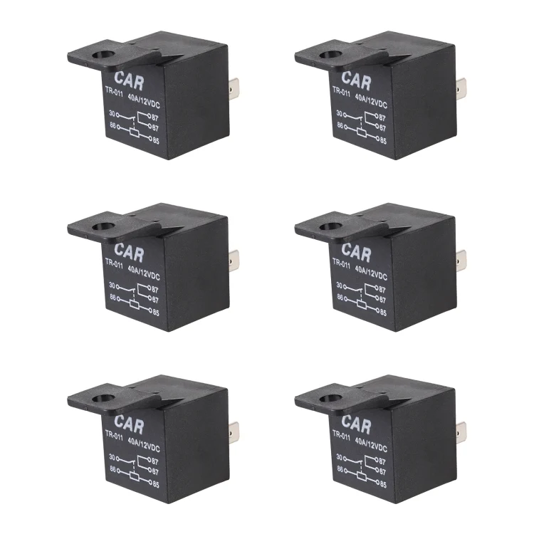 CRP3755.webp 6 PCS TR-011 40A 4P Car Relay - Image 1