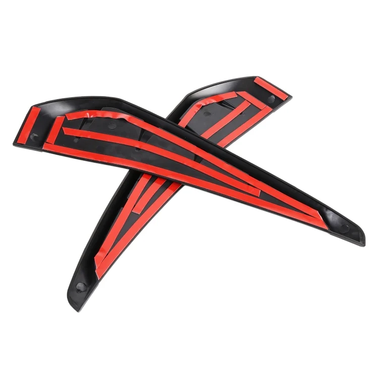 CRP3762_3.webp 2 PCS Car Soft Silicone Decorative Sticker Outside Sticker, Bright Black - Image 4