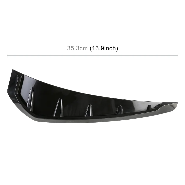 CRP3762_4.webp 2 PCS Car Soft Silicone Decorative Sticker Outside Sticker, Bright Black - Image 5
