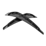 2 PCS Car Soft Silicone Decorative Sticker Outside Sticker, Carbon Fiber Texture - Image 5