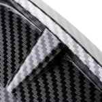 2 PCS Car Soft Silicone Decorative Sticker Outside Sticker, Carbon Fiber Texture - Image 6