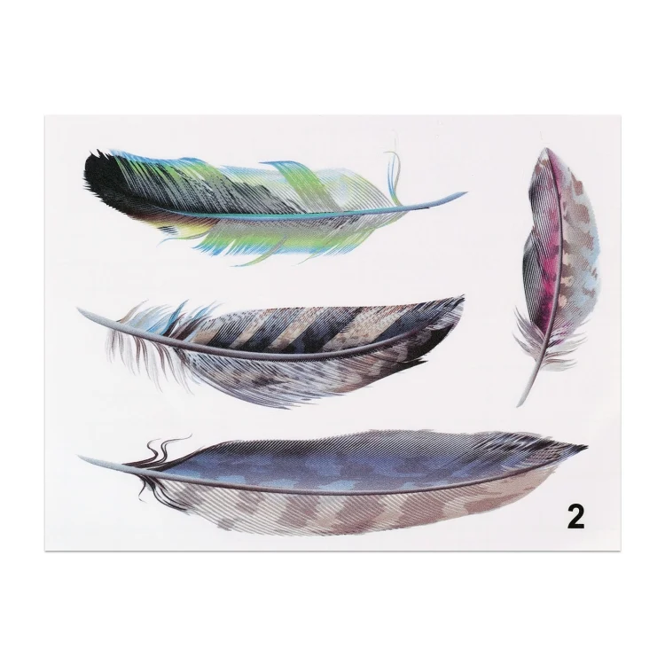 CRP3772_1.webp Feather Car Body Random Stickers, Pattern 2 - Image 2