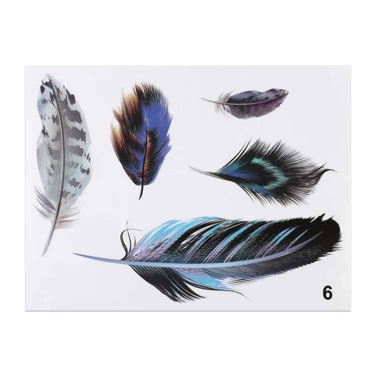 CRP3776_1.webp Feather Car Body Random Stickers, Pattern 6 - Image 2