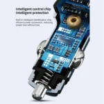 C15 Multifunctional Car Dual 3.1A+Type-C USB Charger Bluetooth FM Transmitter with Atmosphere Light - Image 3