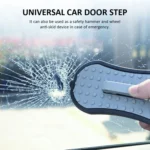 Multi-functional Car Door Sill Step Pedals Pads with Safety Hammer - Image 4