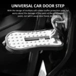 Multi-functional Car Door Sill Step Pedals Pads with Safety Hammer - Image 5