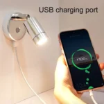 RV 10-30V Multi-functional Reading Light with Touch Switch, Style: Straight Hose - Image 7