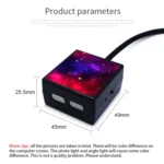 C208 5V 0.1W IPX4 USB Car Rotating Star Lights Red Blue Starry Sky Atmosphere Lamp - Image 3