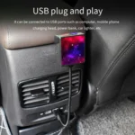 C208 5V 0.1W IPX4 USB Car Rotating Star Lights Red Blue Starry Sky Atmosphere Lamp - Image 6