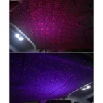 C208 5V 0.1W IPX4 USB Car Rotating Star Lights Red Blue Starry Sky Atmosphere Lamp - Image 7