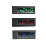 3 in 1 Car High-precision Electronic LED Luminous Clock + Thermometer + Voltmeter - Image 5