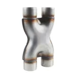 Dual 2.5 inch Car Universal 304 Stainless Steel X-type Exhaust Pipe - Image 2