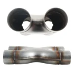 Dual 2.5 inch Car Universal 304 Stainless Steel X-type Exhaust Pipe - Image 5