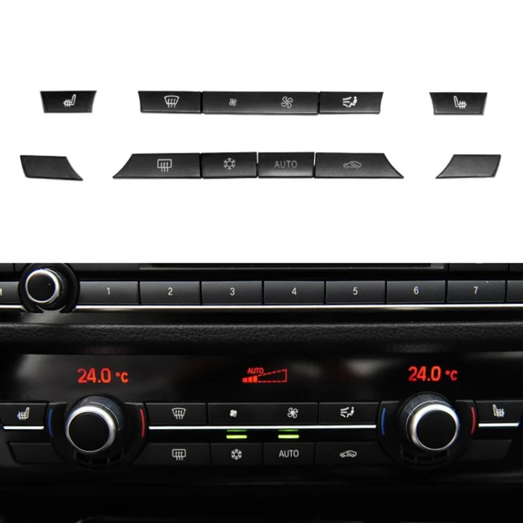 CRP4016.webp Car Air Conditioner Panel Switch Button 11-button 61319313923 for BMW F10 / F07 / F02 - Image 1