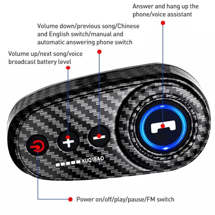 CRP4172_B3.webp K10 Motorcycle Bluetooth Helmet Headset, Black Hard Pole Microphone - Image 4
