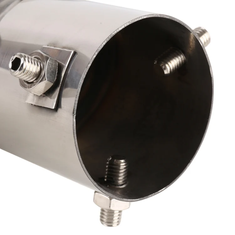 CRP4177S_4.webp Universal Car Styling Stainless Steel Elbow Exhaust Tail Muffler Tip Pipe, Inside Diameter: 7.2cm - Image 5