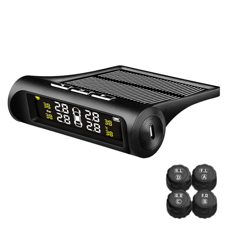 CRP4211.webp YB-Q0248 Universal Car Wireless Solar External Tire Pressure Monitor Detector - Image 1