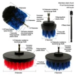 4 in 1 Floor Wall Window Glass Cleaning Descaling Electric Drill Brush Head Set, Random Color Delivery - Image 3