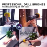 4 in 1 Floor Wall Window Glass Cleaning Descaling Electric Drill Brush Head Set, Random Color Delivery - Image 5