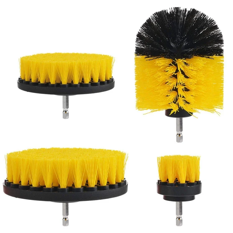 CRP4246_2.webp 12 in 1 Floor Wall Window Glass Cleaning Descaling Electric Drill Brush Head Set, Random Color Delivery - Image 3