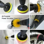 20 in 1 Floor Wall Window Glass Cleaning Descaling Electric Drill Brush Head Set - Image 7