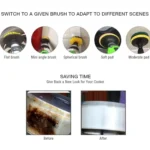 23 in 1 Floor Wall Window Glass Cleaning Descaling Electric Drill Brush Head Set - Image 5