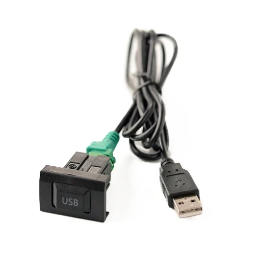 CRP4336.webp Car Center Console CD Reserved Position Modified 3.3 x 2.3cm USB Interface Conversion Cable for Volkswagen / Audi / Skoda, Cable Length: 1m - Image 1